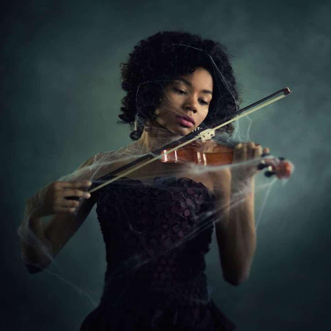 black violinist