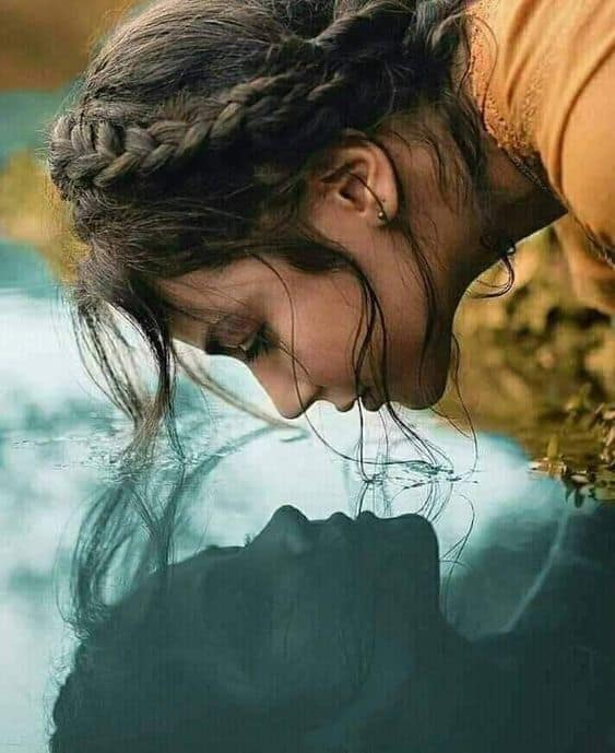 Kissing the water